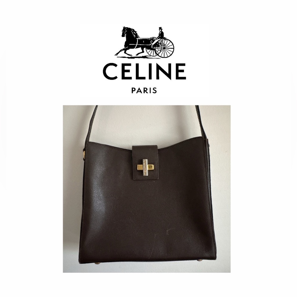 Vintage Celine Box Sling (Scratches in front, right corner please review)